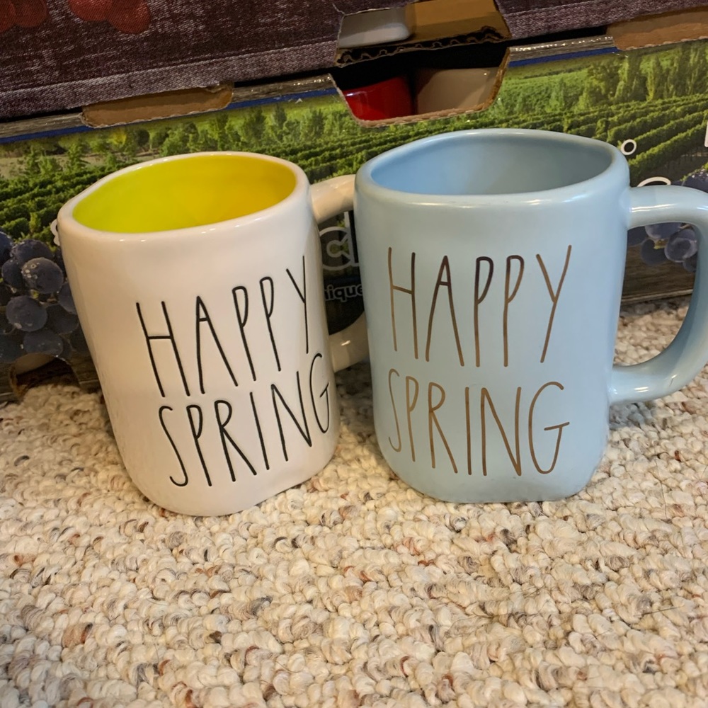 Rae Dunn mug lot of two